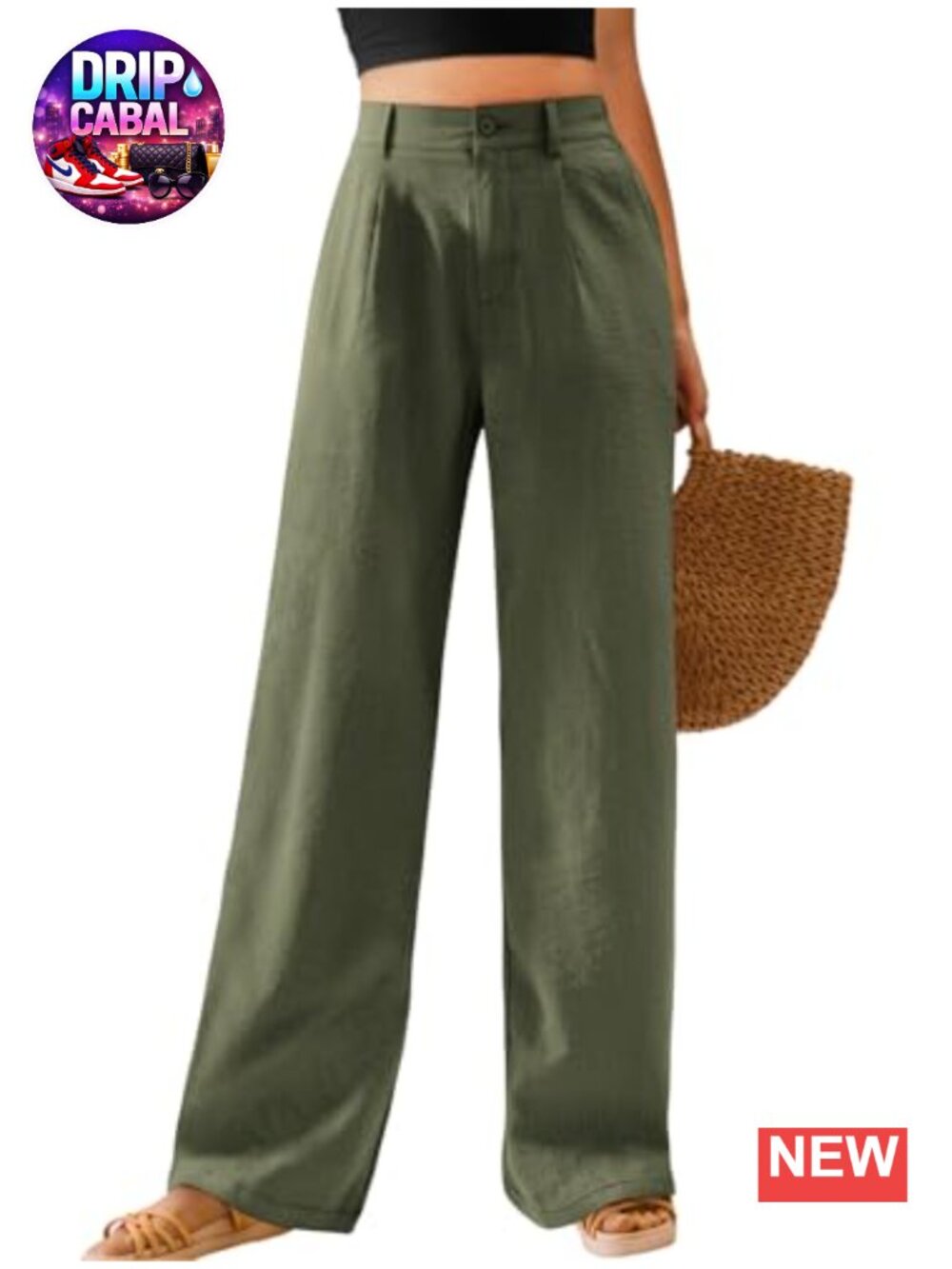 Wide Leg Pants High Waisted Button Down Straight Long Palazzo Pants Women Casual